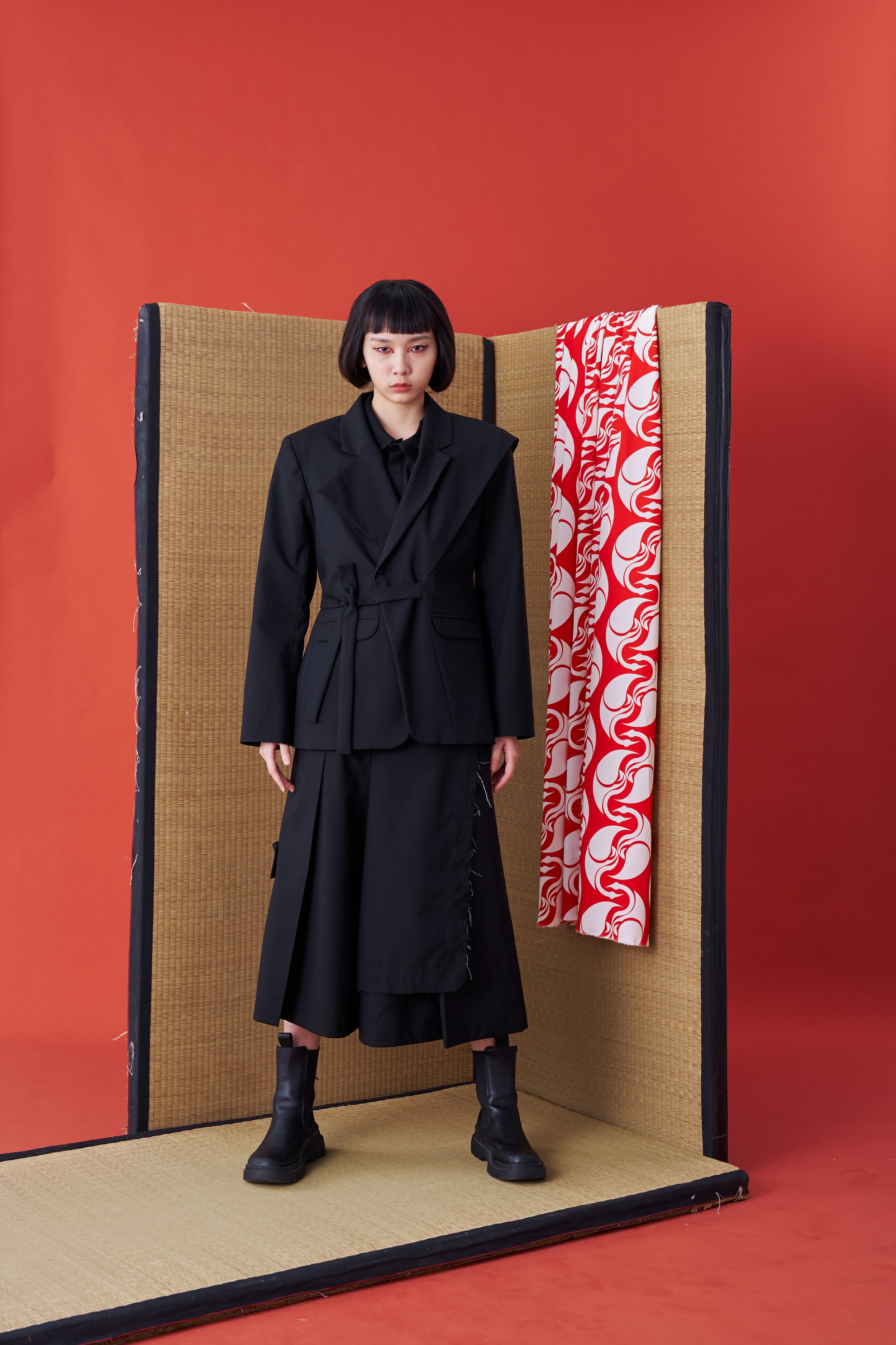 INF Deconstructed Wrap Tie Suit Jacket — INF - Garment for the